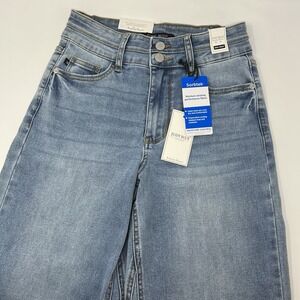 Judy Blue Wide Crop Jeans Size 3/26 High Rise Double Waistband Cooling Sorbtek